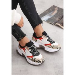 Białe Sneakersy American Beauty. Białe buty sportowe damskie Born2be, bez wzorów, sportowe. Za 99,99 zł.