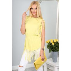 Tunika Żółta 9830. Żółte tuniki damskie marki Fasardi, s. Za 59,00 zł.