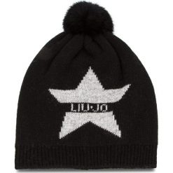 Czapka LIU JO - Capello Stella Log A68257 M0300 Nero 22222. Czarne czapki zimowe damskie Liu Jo, z kaszmiru. Za 259,00 zł.
