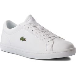 Sneakersy LACOSTE - Straightset Bl 1 Cam 7-33CAM1070001 Wht. Białe sneakersy męskie Lacoste, na co dzień, bez wzorów, ze skóry ekologicznej, eleganckie, bez zapięcia. W wyprzedaży za 399,00 zł.