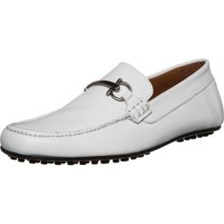 Brett & Sons Półbuty wsuwane blanc. Białe półbuty skórzane męskie marki Brett & Sons. W wyprzedaży za 349,30 zł.