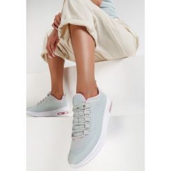 Szaro-Różowe Sneakersy Quburn. Szare buty sportowe damskie Renee, bez wzorów, sportowe. Za 149,99 zł.
