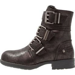 S.Oliver RED LABEL Botki kowbojki i motocyklowe pewter metallic. Szare botki damskie skórzane marki s.Oliver RED LABEL. W wyprzedaży za 179,40 zł.