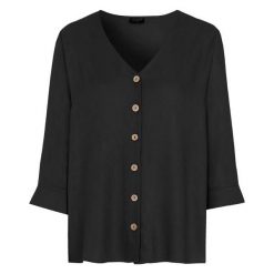 Freequent Bluzka Jessa czarny female czarny S (38). Czarne bluzki damskie Freequent, s, bez wzorów, eleganckie, z dekoltem w serek, bez rękawów. Za 189,00 zł.