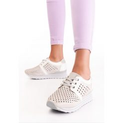 Beżowe Buty Sportowe Sereisana. Brązowe buty sportowe damskie Born2be, bez wzorów, sportowe. Za 129,99 zł.