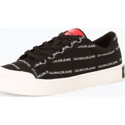Calvin Klein Jeans - Tenisówki damskie, czarny. Czarne trampki i tenisówki damskie marki Calvin Klein Jeans, bez wzorów, z jeansu, bez zapięcia. Za 439,95 zł.