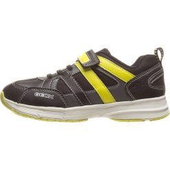Sneakersy "Top Fly" w kolorze granatowo-żółtym. Niebieskie trampki chłopięce marki geox kids, z gumy. W wyprzedaży za 107,95 zł.