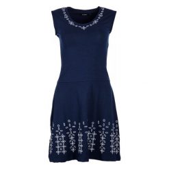 Desigual Sukienka Damska Fanny Xs Ciemny Niebieski. Niebieskie sukienki hiszpanki Desigual, na co dzień, s. W wyprzedaży za 319,00 zł.