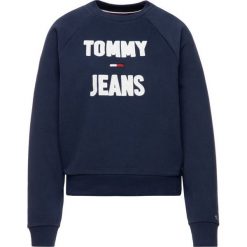 Bluza Tommy Jeans DW0DW07120. Niebieskie bluzy damskie Tommy Jeans, xs, bez wzorów, z bawełny, bez rękawów, bez kaptura. W wyprzedaży za 229,00 zł.