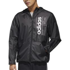 ADIDAS BRILLIANT BASICS WINDBREAKER > FL0173. Kurtki sportowe męskie Adidas, xl, bez wzorów, z poliesteru, z kapturem. Za 269,99 zł.