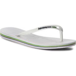 Japonki HAVAIANAS - Sl Brasil Cf 41407130001 White. Białe klapki damskie Havaianas, bez wzorów, z tworzywa sztucznego, bez obcasa. W wyprzedaży za 99,00 zł.