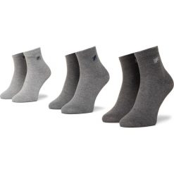 Zestaw 3 par niskich skarpet unisex FILA - Calza F9303 Misty Grey 720. Szare skarpetki męskie Fila, bez wzorów, z elastanu. Za 35,99 zł.