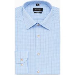 Koszula coviva 2923 długi rękaw slim fit niebieski. Niebieskie koszule męskie Recman, m, bez wzorów, bez kołnierzyka, z długim rękawem. Za 159,00 zł.