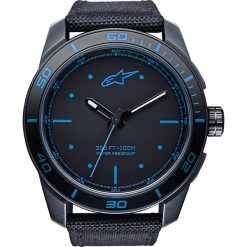 Zegarek TECH WATCH 3H pasek nylonowy czarny ALPINESTARS kolor czarny/niebieski, rozmiar OS. Niebieskie zegarki męskie Alpinestars, ze stali. W wyprzedaży za 329,00 zł.