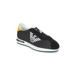 Buty Emporio Armani X4X260-XL710. Czarne trampki męskie Emporio Armani, bez wzorów, bez zapięcia. Za 729,00 zł.
