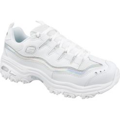 Skechers D'Lites 13160-WSL buty sneakers damskie białe 41. Białe buty sportowe damskie Skechers, bez wzorów, ze skóry, sportowe, na fitness i siłownię. W wyprzedaży za 279,99 zł.