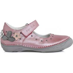 D-D-step dziewczęce baleriny z kwiatkiem 25.0 różowy. Różowe baleriny dziewczęce D-D-Step, z aplikacjami, eleganckie, bez obcasa. Za 185,00 zł.