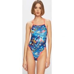 Speedo - Strój kąpielowy. Niebieskie stroje kąpielowe damskie Speedo, bez wzorów, z poliesteru. W wyprzedaży za 139,90 zł.