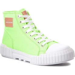Trampki CALVIN KLEIN JEANS - Briony R0785 Chemical Yellow. Zielone półbuty damskie Calvin Klein Jeans, na co dzień, bez wzorów, z jeansu, bez obcasa, bez zapięcia. W wyprzedaży za 339,00 zł.