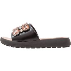 Chodaki damskie: Fiore di Lucia Milano AZZURRA Klapki nero/peach/fume