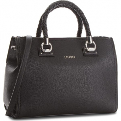 Torebka LIU JO - M Satchel Zip Manhat A68093 E0011 Nero 22222. Czarne torebki klasyczne damskie Liu Jo, ze skóry ekologicznej. Za 739,00 zł.