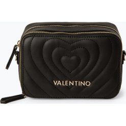 Valentino - Damska torebka na ramię, czarny. Czarne torebki klasyczne damskie marki Valentino, w paski, eleganckie, na ramię, z haftem. Za 349,95 zł.