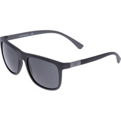 Emporio Armani Okulary przeciwsłoneczne black/grey. Czarne okulary przeciwsłoneczne męskie wayfarery Emporio Armani. Za 449,00 zł.