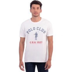 T-shirty męskie z nadrukiem: Koszulka w kolorze białym