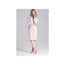Spódnica M658 Róż. Różowe spódniczki damskie FIGL, xl, bez wzorów, z tkaniny, ołówkowe. Za 139,00 zł.