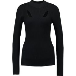 Swetry klasyczne damskie: Finery London BEAUMONT CUT Sweter black and blue plaited