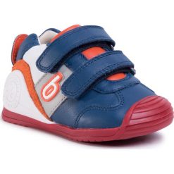 Sneakersy BIOMECANICS - 202148 A-Azulon. Niebieskie trampki chłopięce Biomecanics, bez wzorów, ze skóry, na rzepy. Za 249,00 zł.