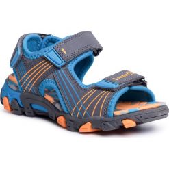 Sandały SUPERFIT - 0-600100-2500 M Grau/Blau. Szare sandały chłopięce Superfit, ze skóry ekologicznej, bez zapięcia. W wyprzedaży za 199,00 zł.