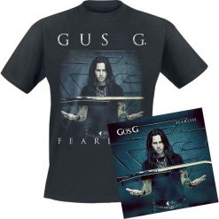 Gus G. Fearless CD + T-Shirt standard. Czarne t-shirty męskie marki Gus G., l, z bawełny. Za 94,90 zł.