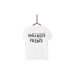 Koszulka Światełka Stranger Thing Męska. Czarne koszulki męskie Failfake, xxl, bez wzorów, bez kołnierzyka. Za 130,00 zł.