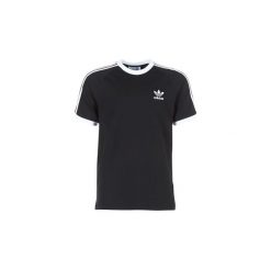 T-shirty z krótkim rękawem adidas 3 STRIPES TEE. Czarne t-shirty męskie Adidas, s, bez wzorów, bez kołnierzyka, krótkie. Za 116,10 zł.