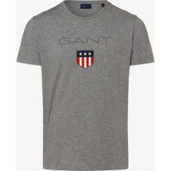 Gant - T-shirt męski, szary. Szare t-shirty męskie GANT, m, z nadrukiem, z bawełny, bez kołnierzyka. Za 129,95 zł.