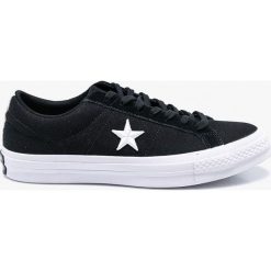 Converse - Tenisówki. Czarne trampki męskie marki Converse, z gumy, na sznurówki. W wyprzedaży za 269,90 zł.