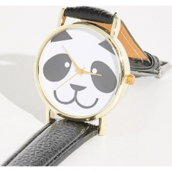 Zegarek panda - Czarny. Czarne zegarki damskie Sinsay. Za 24,99 zł.