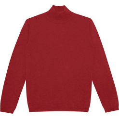 Sweter kaszmirowy w kolorze bordowym. Czerwone golfy męskie marki Ateliers de la Maille, m, z kaszmiru. W wyprzedaży za 500,95 zł.