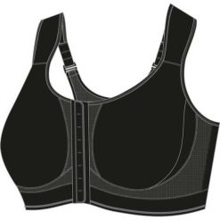 Odlo Biustonosz Bra High Power Front Fit czarny r. 85B (13011OB). Czarne biustonosze sportowe damskie marki Odlo. Za 89,86 zł.