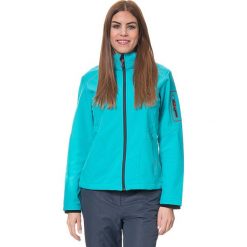 Kurtka softshellowa w kolorze turkusowym. Niebieskie kurtki damskie CMP Women, s, bez wzorów, z tkaniny, bez kaptura. W wyprzedaży za 172,95 zł.