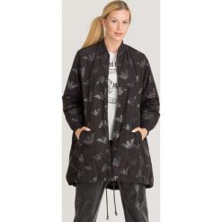 PARKA EMPORIO ARMANI. Czarne kurtki damskie Emporio Armani, bez wzorów, z materiału. Za 1659,00 zł.