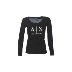T-shirty z długim rękawem Armani Exchange 8NYTDG-YJ16Z-1200. Czarne t-shirty damskie Armani Exchange, s, bez wzorów, bez kołnierzyka. Za 239,00 zł.
