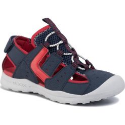 Sandały GEOX - J Vaniett B. B J025XB 0CE15 C0735 D Navy/Red. Niebieskie sandały chłopięce Geox, ze skóry ekologicznej, bez zapięcia. Za 239,00 zł.