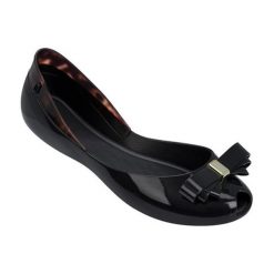 Baleriny w kolorze brązowo-czarnym. Pomarańczowe baleriny damskie Melissa, Pepe Jeans, bez wzorów, bez obcasa. W wyprzedaży za 139,95 zł.