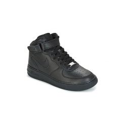 Buty Dziecko Nike AIR FORCE 1 MID 06 JUNIOR. Czarne trampki chłopięce marki Nike. Za 314,10 zł.