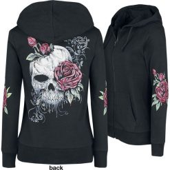 Full Volume by EMP Freaking Out Loud Bluza z kapturem rozpinana damska czarny. Czarne bluzy damskie z kapturem marki Full Volume by EMP, xl, z nadrukiem. Za 184,90 zł.