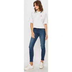 Levi's - Top. Białe bluzki damskie Levi's®, s, bez wzorów, z bawełny, z okrągłym kołnierzem. W wyprzedaży za 79,90 zł.
