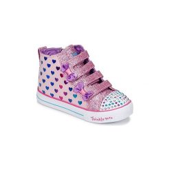 Buty Dziecko Skechers SHUFFLE LITE. Różowe trampki dziewczęce Skechers, bez wzorów, bez zapięcia. Za 175,20 zł.