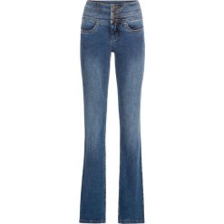 Dżinsy Power-stretch "Wyszczuplające brzuch" Bootcut bonprix niebieski. Niebieskie boyfriendy damskie bonprix. Za 79,99 zł.